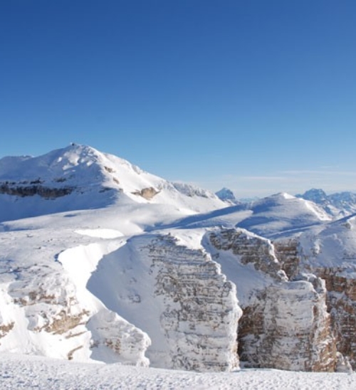 Passo Pordoi, col freeride, discese emozionanti sulla neve fresca